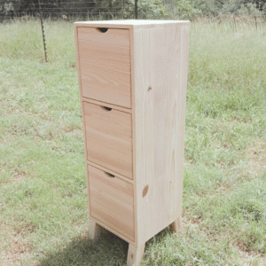 3 cube full drawers standing cubby