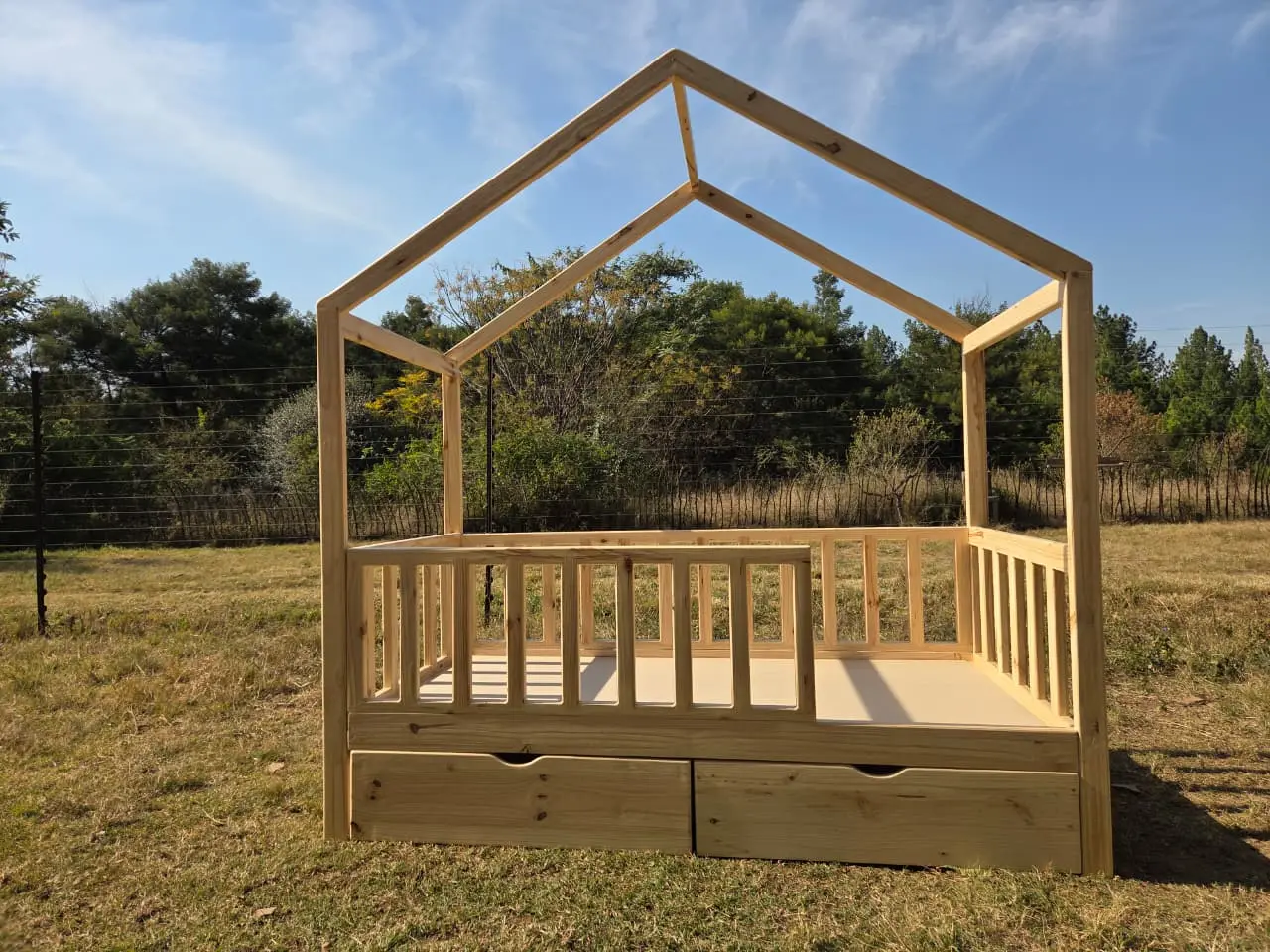 Inverted House Frame Bed