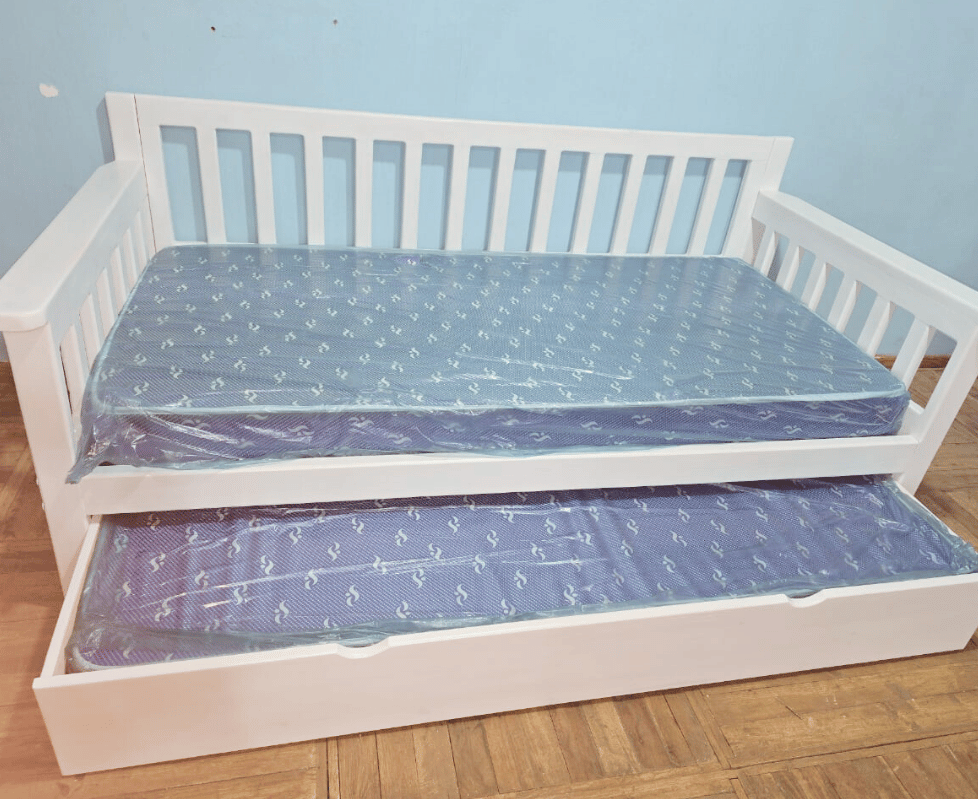 White Wooden Day Bed with