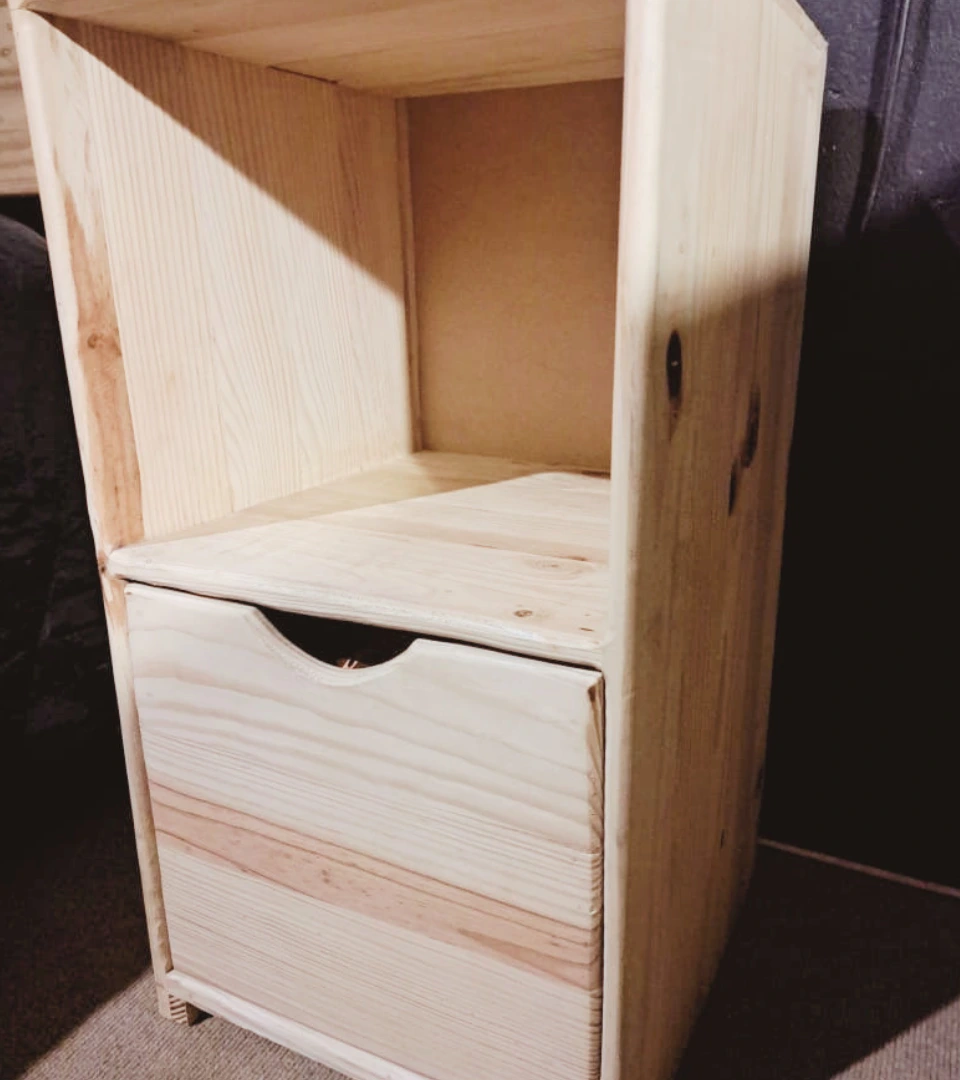 Houtgoeters 2 Cube Standard Cubby | Wooden Cube Cubby | Wooden Cubby
