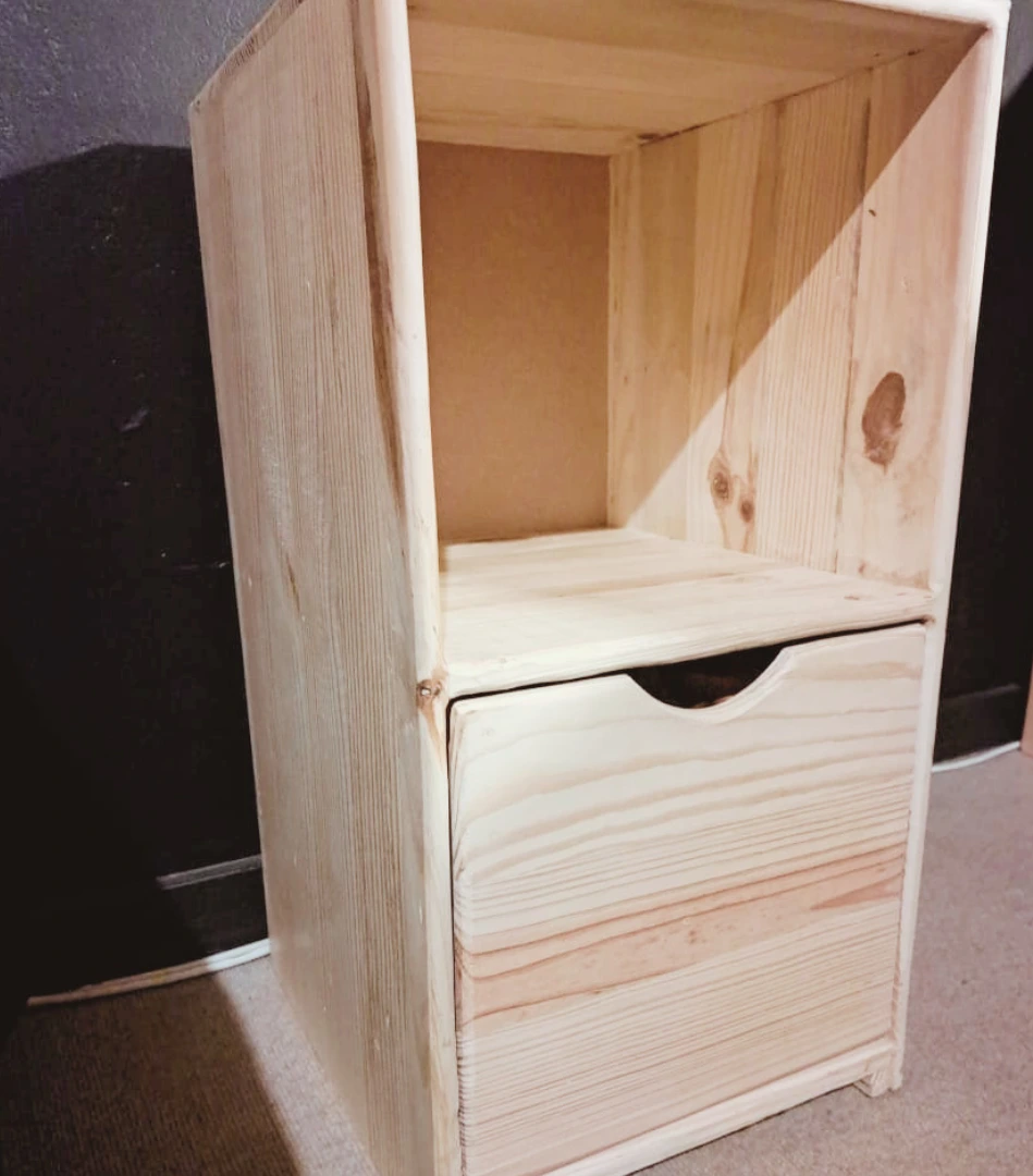 Houtgoeters 2 Cube Standard Cubby | Wooden Cube Cubby | Wooden Cubby