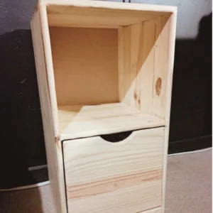 Houtgoeters 2 Cube Standard Cubby | Wooden Cube Cubby | Wooden Cubby
